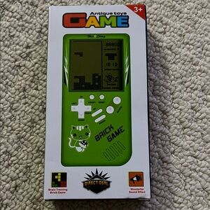Green Brick Game Console